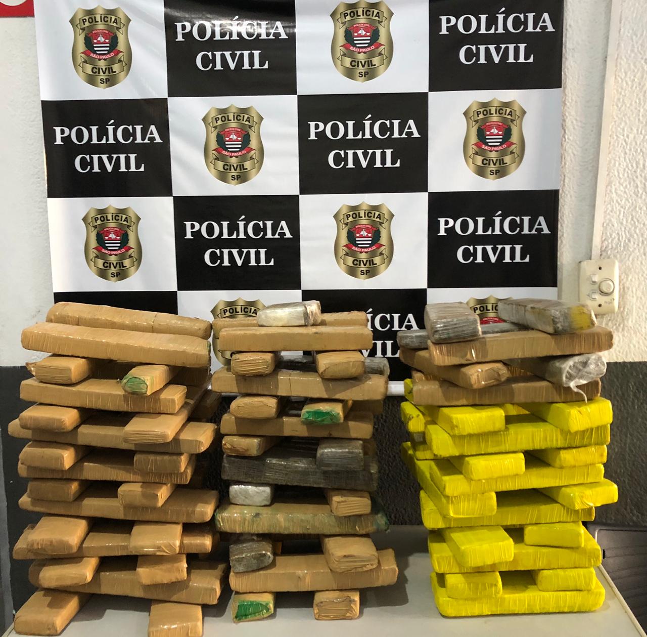 Polícia Civil apreende 79 kg de maconha no Guarujá