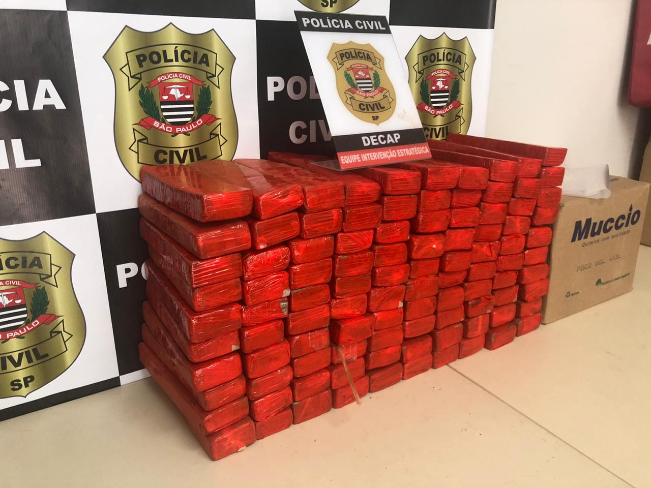 Polícia Civil prende traficante mais de 100 tijolos de maconha O